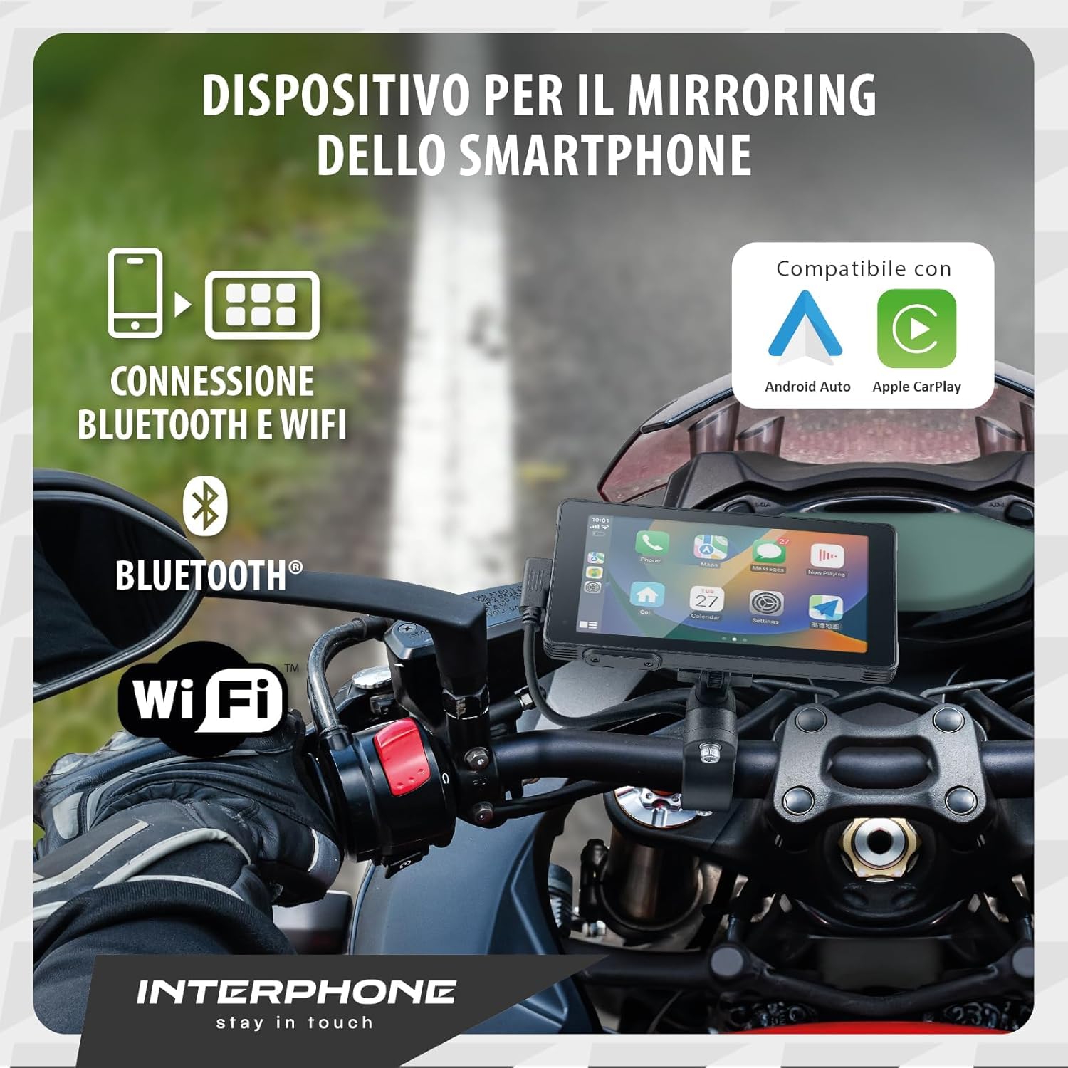 INTERPHONE INTERPHORIDESYWIRE - Ricambio Accessorio per RIDESYNC, Cablaggio 12V per Collegamento alla Batteria, Anche per Predisposizione su Altra Moto