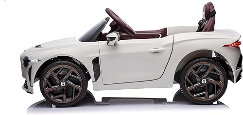 Miniatura 5 de Bentley Bacalar - Auto de juguete para niños con licencia de 12 V, recargable, 4 ruedas, con control remoto parental, pedal de pie, 2 velocidades,