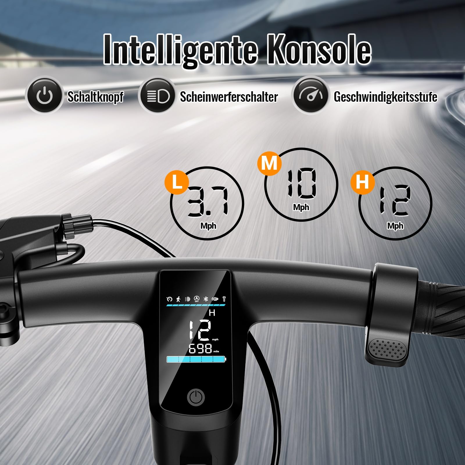 Skuter elektryczny 10 cali / 7,8 Ah, składana hulajnoga elektryczna dla dorosłych, maks. 20 km/h, 350 W, zasięg 32 km, podwójny wyświetlacz LED, połączenie z aplikacją, maks. obciążenie 120 kg (bez