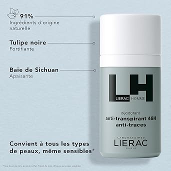 LIERAC 1535-15688 Lh Deo Antitranspirante 48H 50 ml for Adults, Built for Everyday use, 50 ml
