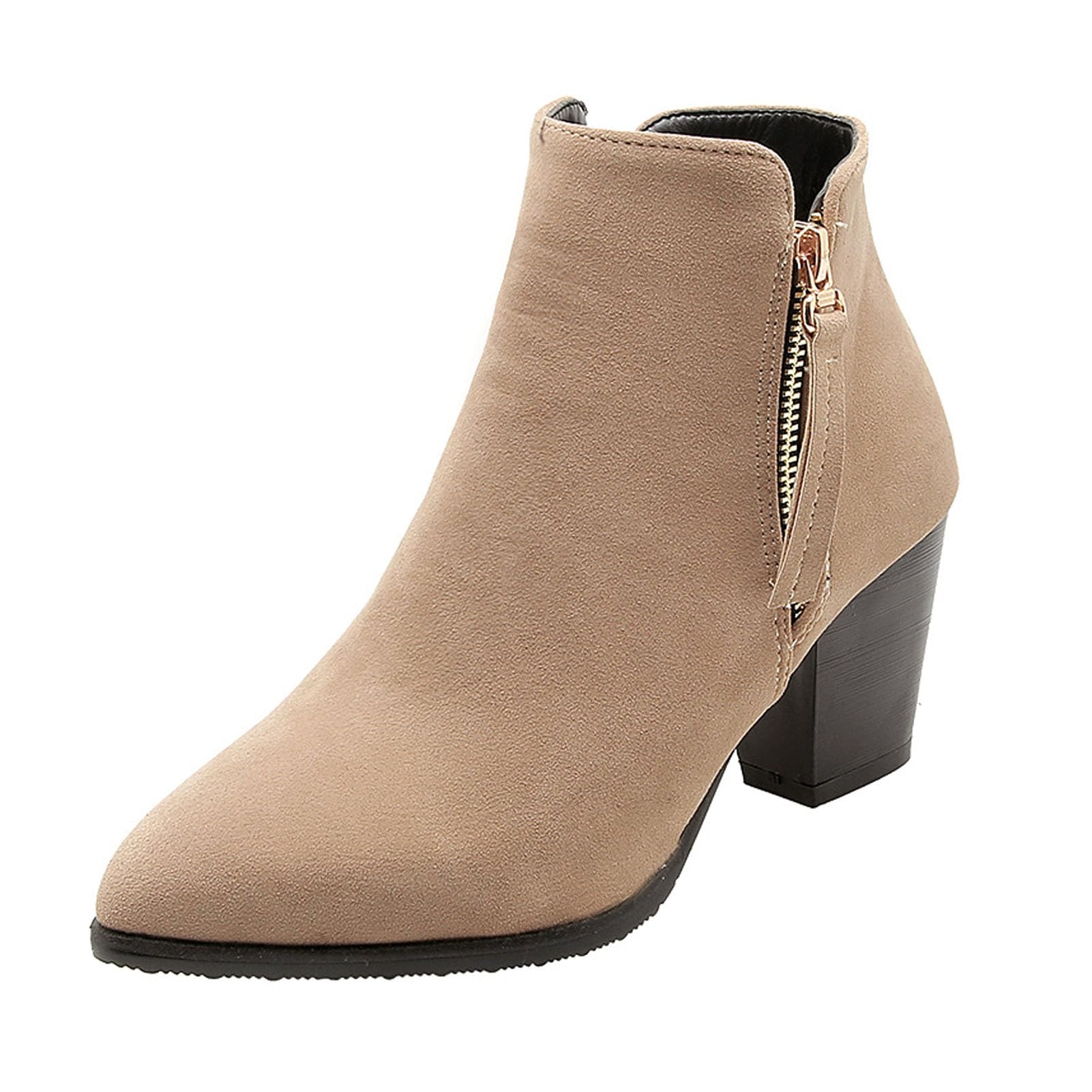 Bottines courtes à fermeture éclair pour un enfilage rapide
