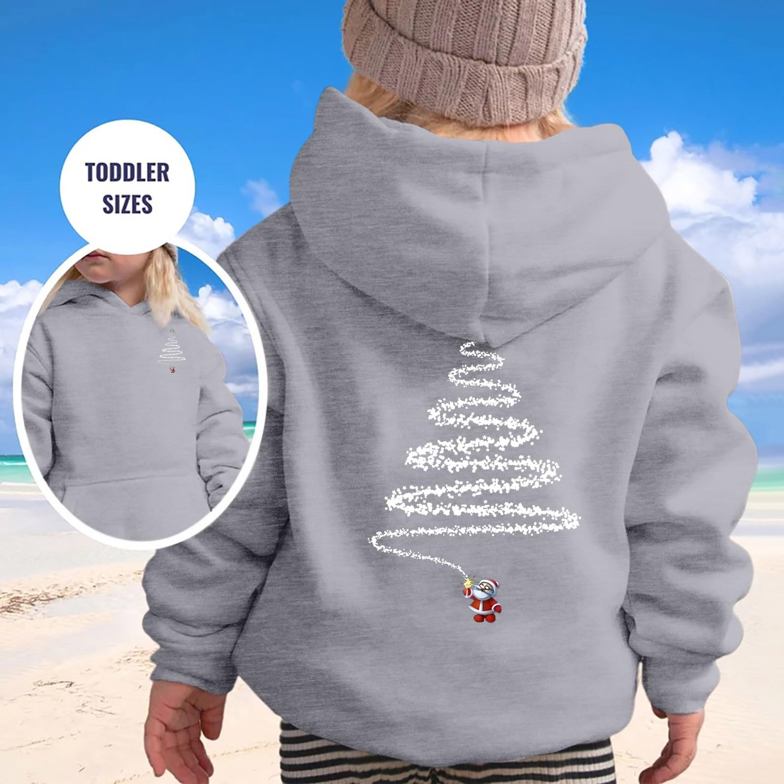 Sudadera para niños, traje de Navidad, suéter de Navidad, sudadera con capucha de Navidad, suéter de reno, suéter de Navidad, suéter de Navidad, suéter de Navidad para niños