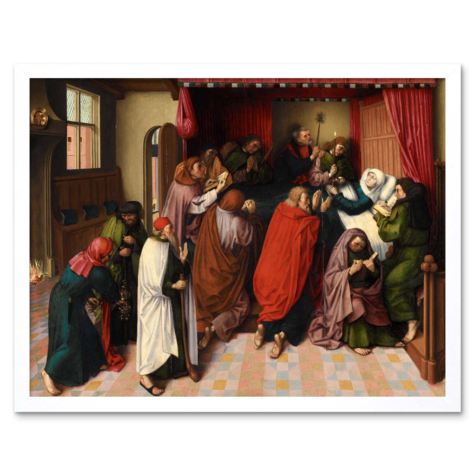 Artery8 Master Amsterdam The Death Of The Virgin Painting Art Print Framed Poster Wall Decor 12x16 inch