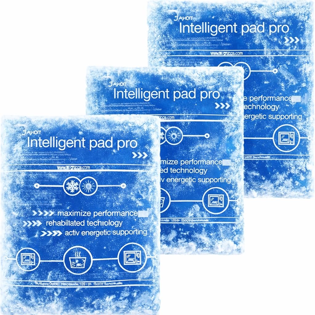 TK Gruppe Timo Kingler Kühlpads Set - MADE IN GERMANY - Kühlakkus Gel, klein & Groß Wärmekissen & Kühlpacks - Kühlkissen - Weisheitszahn & Fieber - Kinder & Erwachsene (3x blau - 16x16 cm)