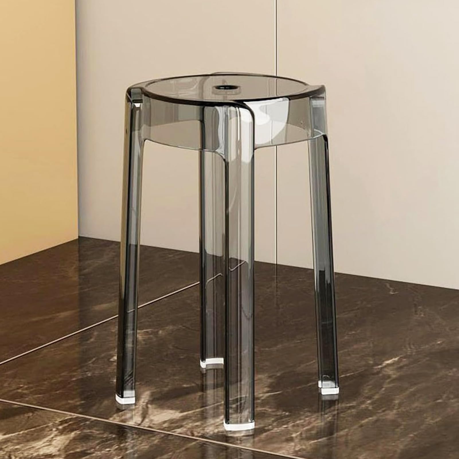 Tabouret empilable transparent cuisine salle de bain tabouret bar acrylique imperméable