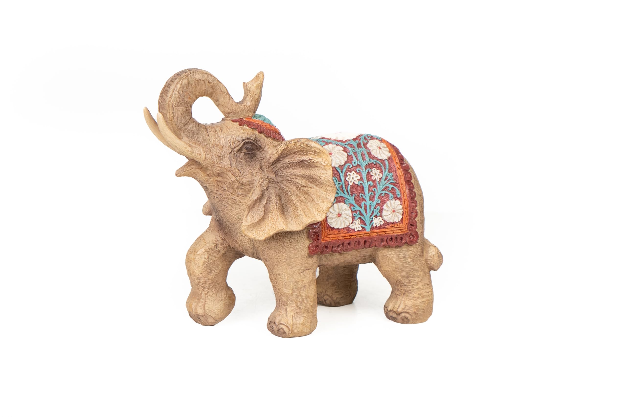 Figurine éléphant résine colorée, objet déco pop art multicolore