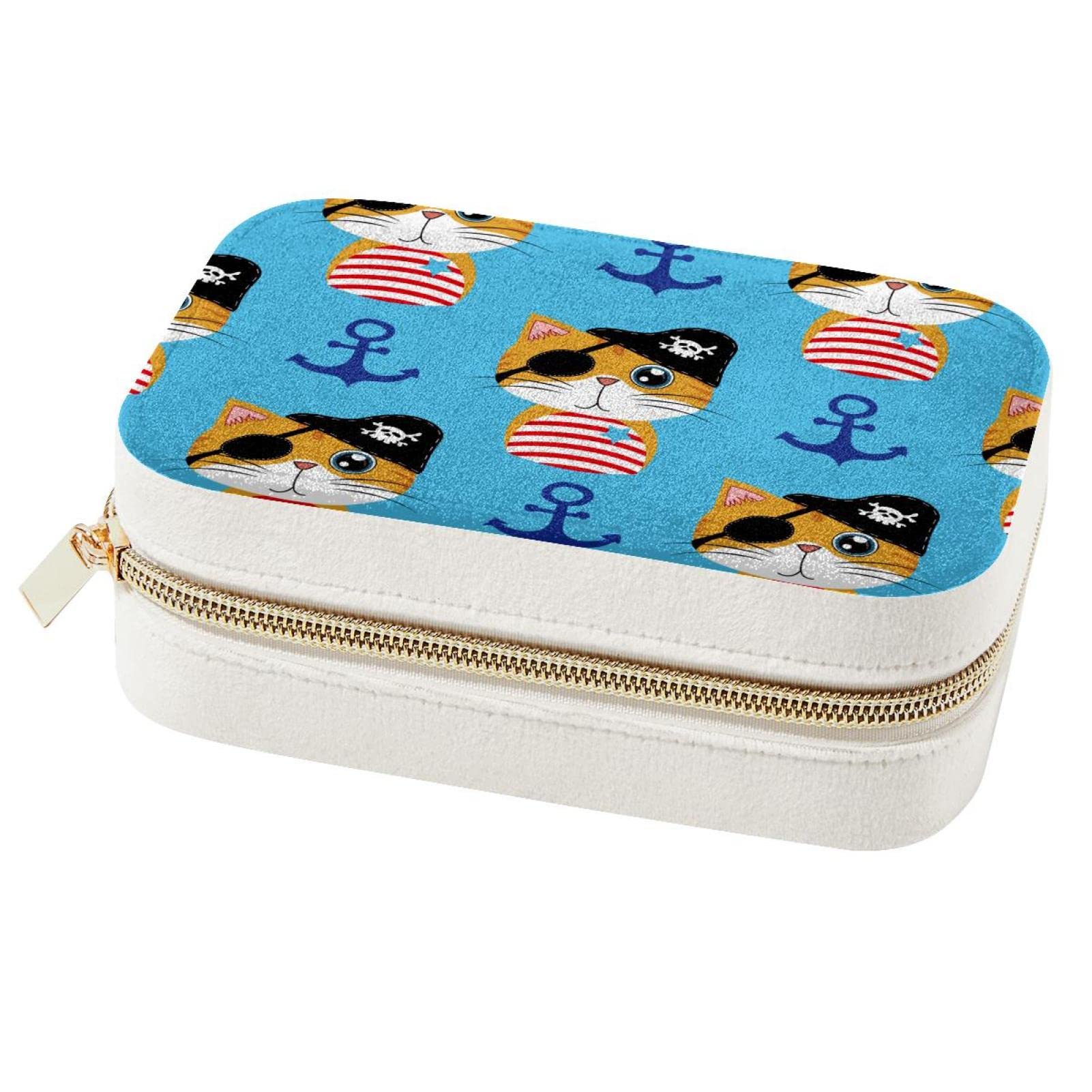 Boîte à bijoux de voyage ancre marine pour vos déplacements et vacances
