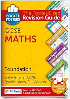 GCSE Maths (Foundation) | Pocket Posters: The Pocket-Sized Maths Revision Guide | GCSE Specification | FREE digital edition for computers, phones and tablets with over 1,000 assessment questions!