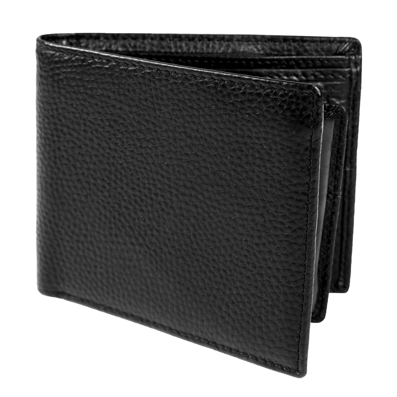 KEVIAN Portafoglio da uomo Muti-Functional RFID Blocking Leather Slim Wallet Portafoglio con 8 titolari di carte di credito, 2 scomparti per banconote, 1 portamonete e 1 finestra ID con confezione