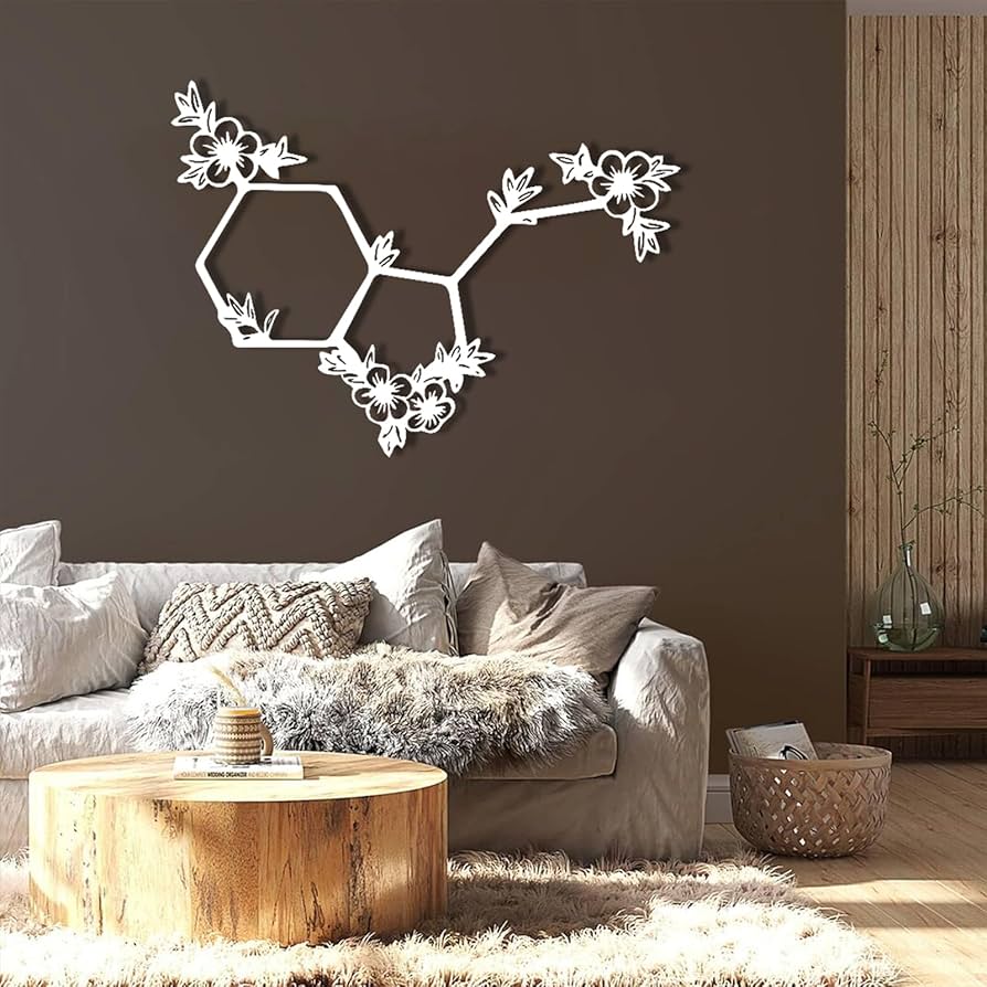 Amazon.co.jp: メタルフラワーウォールデコレーション、セロトニン