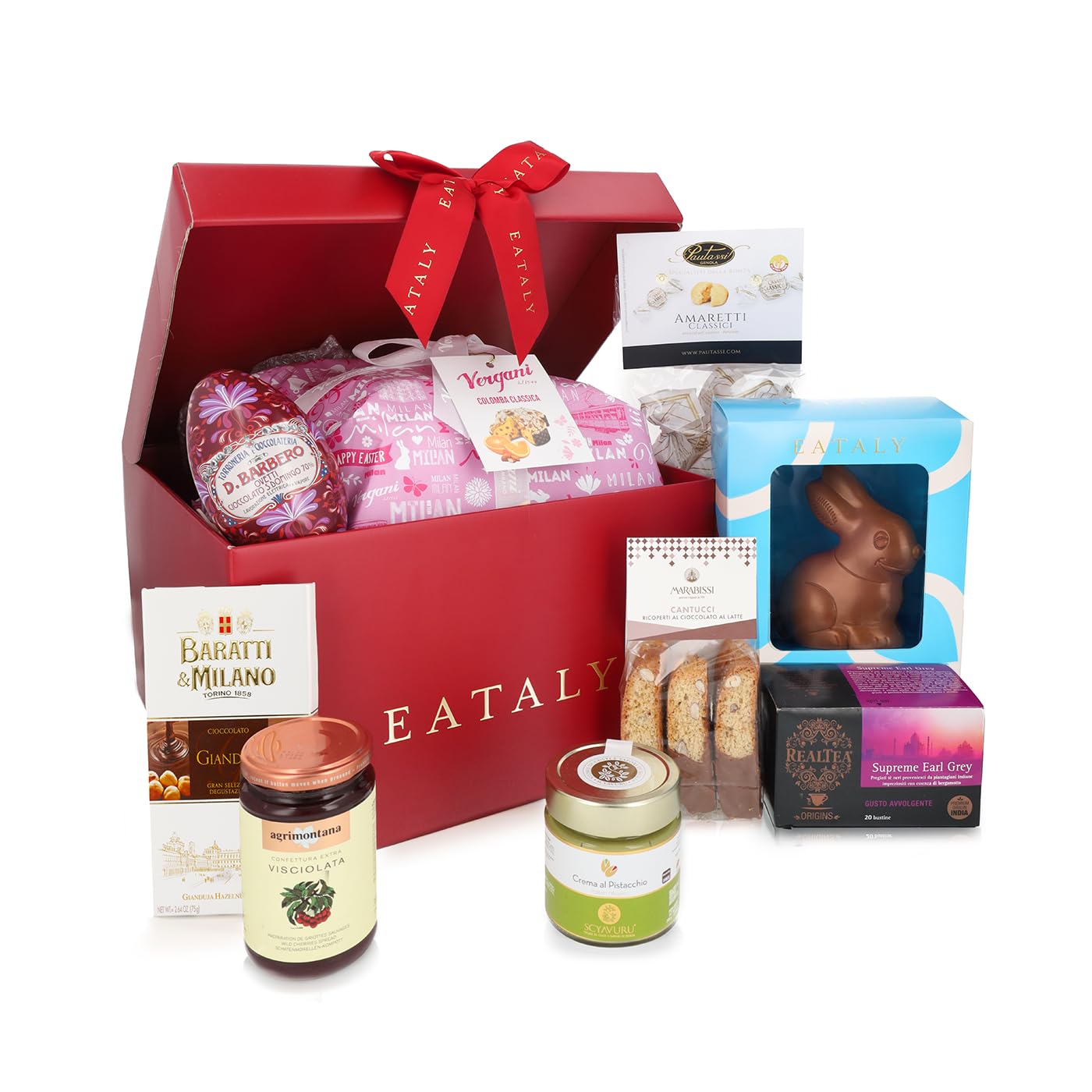 Eataly – Cesto Gastronomico Pasquale con specialità dolci – La Pasqua Golosa e Raffinata - Kit con 9 raffinati prodotti per uno straordinario regalo!