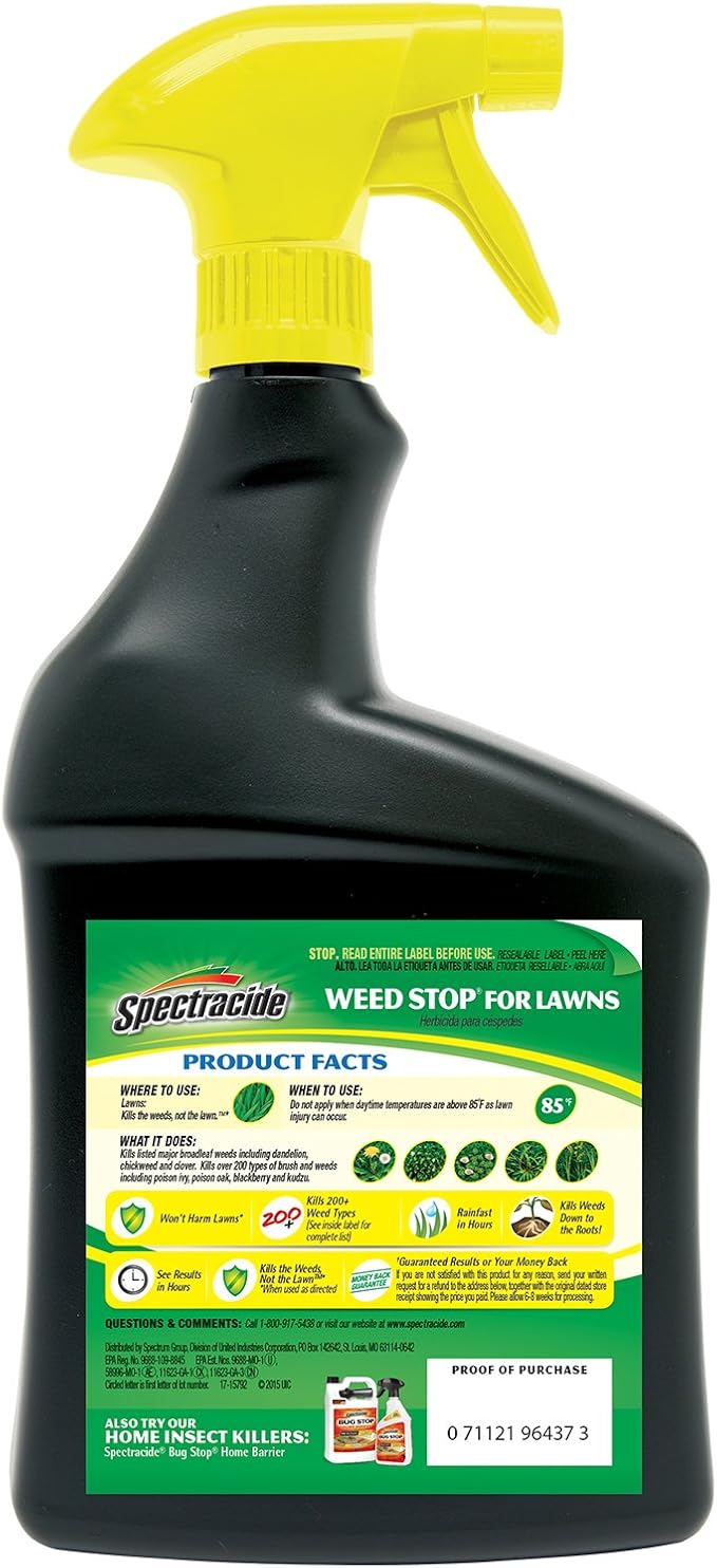 pix Spectracide Weed & Feed 20 0 0 spectracide weed stop for lawns ready to use 32 ounce