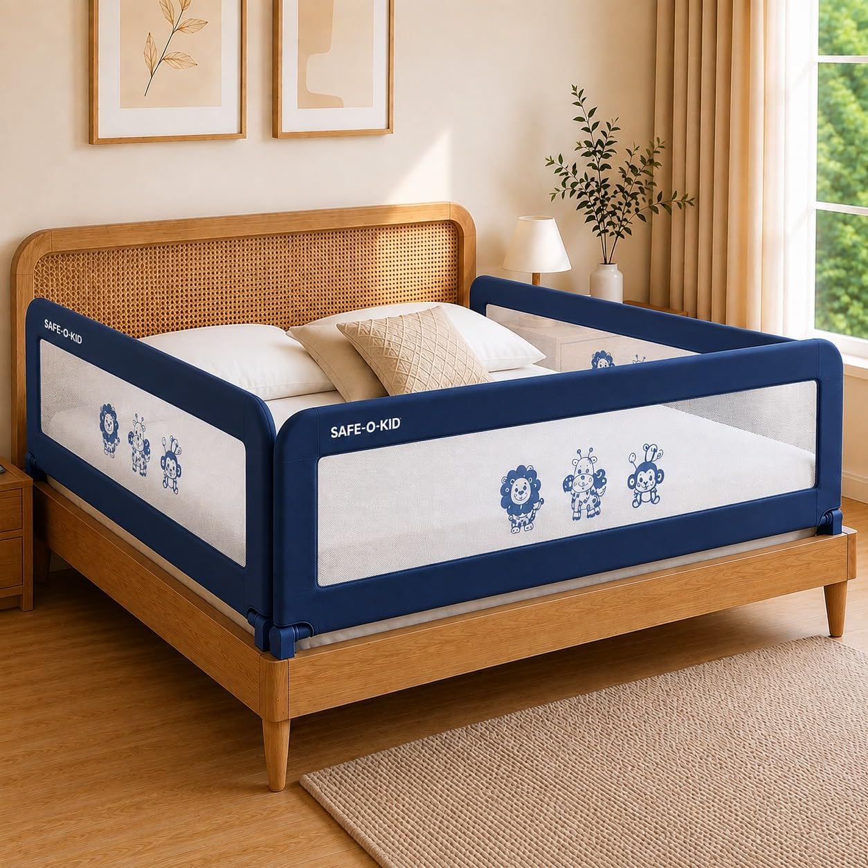 Safe-O-Kid Bed Rail Guard - Baby Safety -15