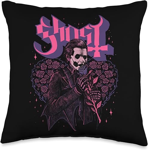 Ghost Official Ghost - Bouquet IV - Almohada de 16 x 16 pulgadas, multicolor