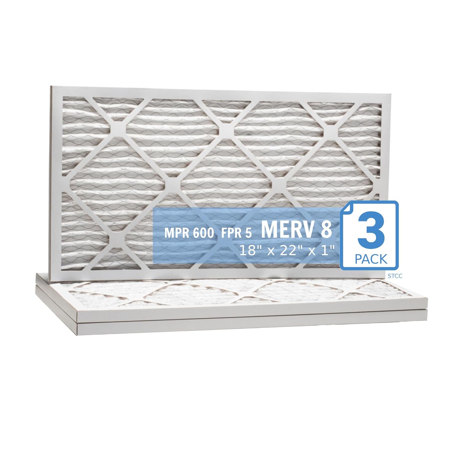 Lamons 18\"x22\"x1\" DP Max Air Guard Filter - MERV 8 (Pack of 6)