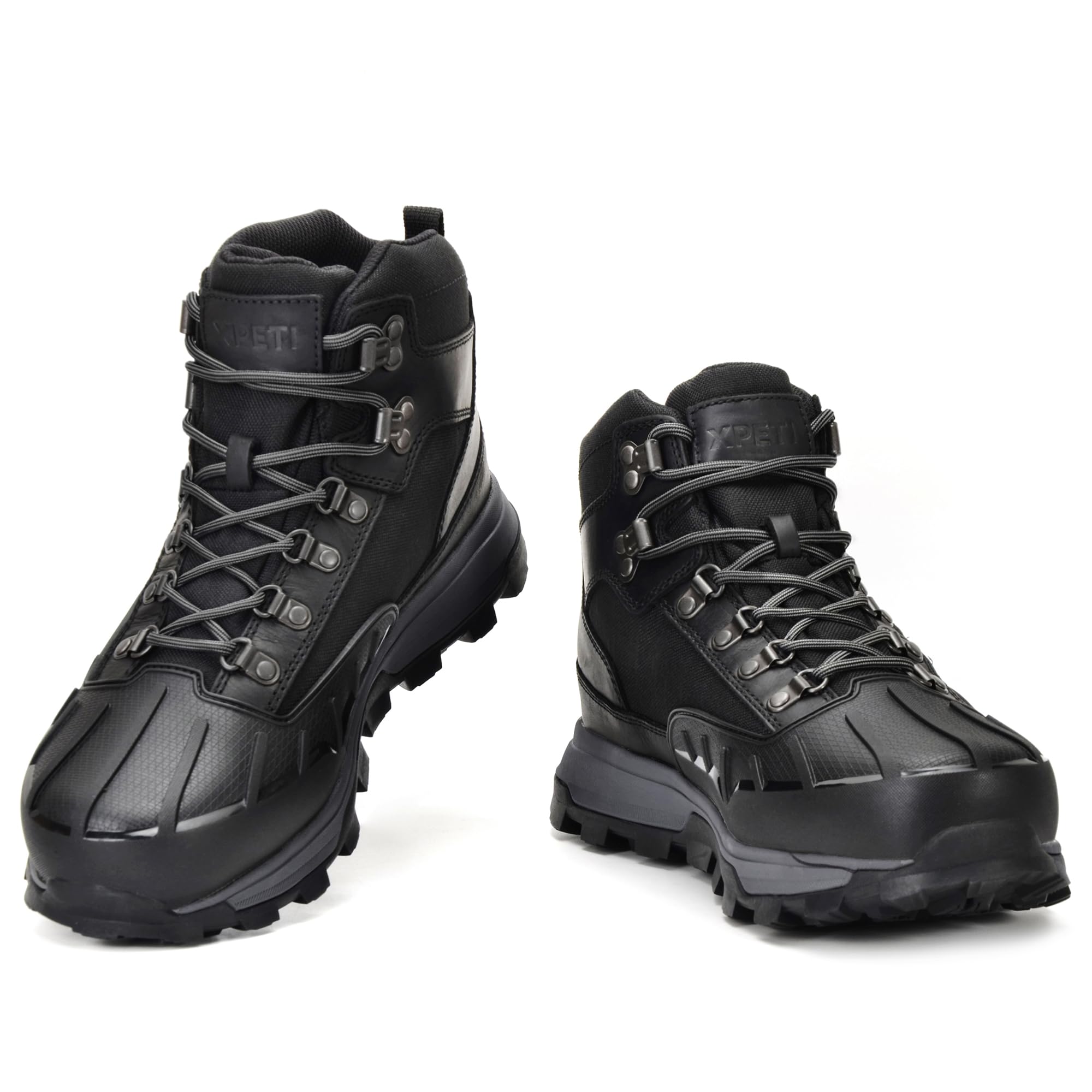 XPETI Men’s Legacy shell-toe hiking boots waterproof 13 BLACK