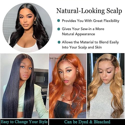 Miniatura 6 de 3 paquetes de cabello humano brasileño ondulado con cierre 16 18 20  14 parte libre 100 cabello humano sin procesar con cierre de encaje de 4 x 4