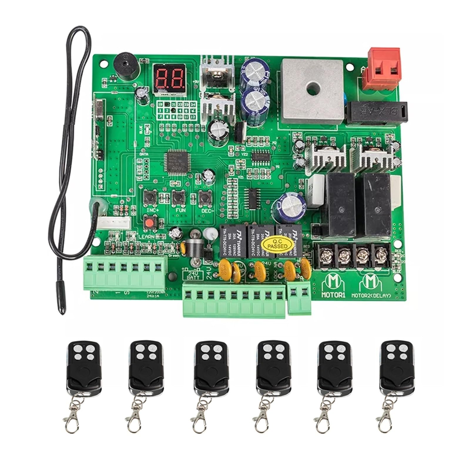Panneau 12V/24V pour ouvre-porte automatique et carte de commande de remplacement double bras