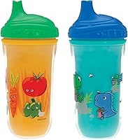 Vista 4 de Nuby No-Spill Insulated Hard Spout 9 oz Cup, Colors/Prints May Vary,2 Count (Pack of 1)