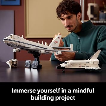 LEGO Icons Shuttle Carrier Aircraft Building Set for Adults - Spaceship & Airplane Model Kit for Adults, Ages 18+ Air & Space Decor - Gift for Birthdays - 10360