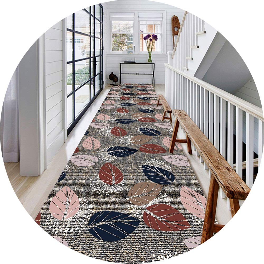 Tapis de couloir pour protéger le sol des rayures moquettes d'entrée en motif plumes