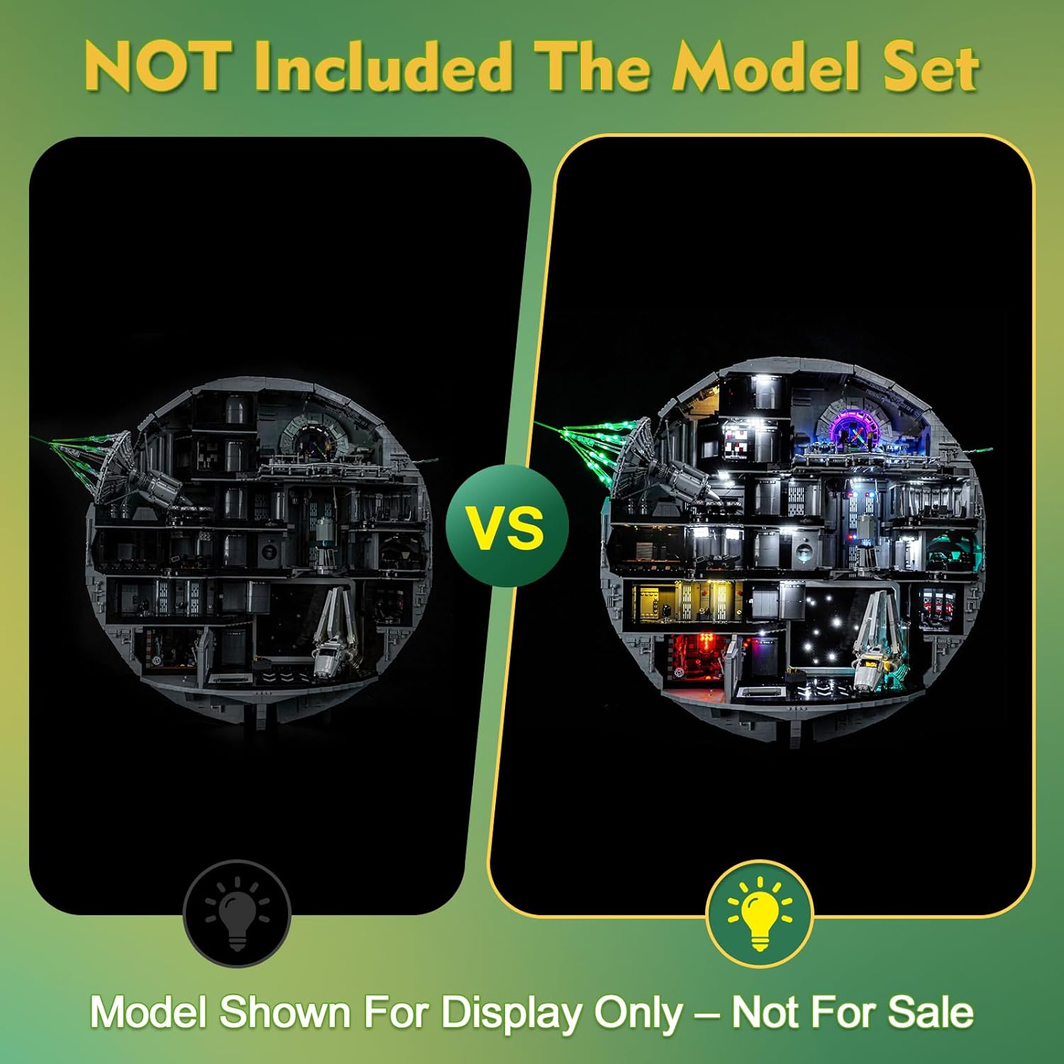 Light kit Compatible with Lego 75419 Death Star - No Model Only Light, LED Lighting Accessories Compatible with Lego 75419 (Standard Version)