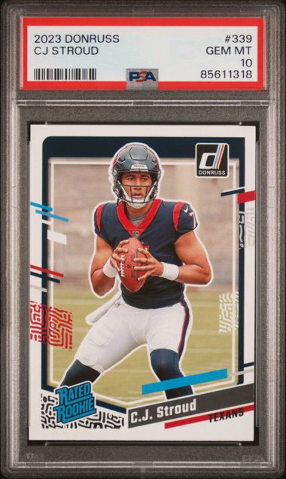 Amazon.com: Graded 2023 Panini Donruss CJ Stroud #339 Rookie RC Football  Card PSA 10 Gem Mint : Collectibles & Fine Art