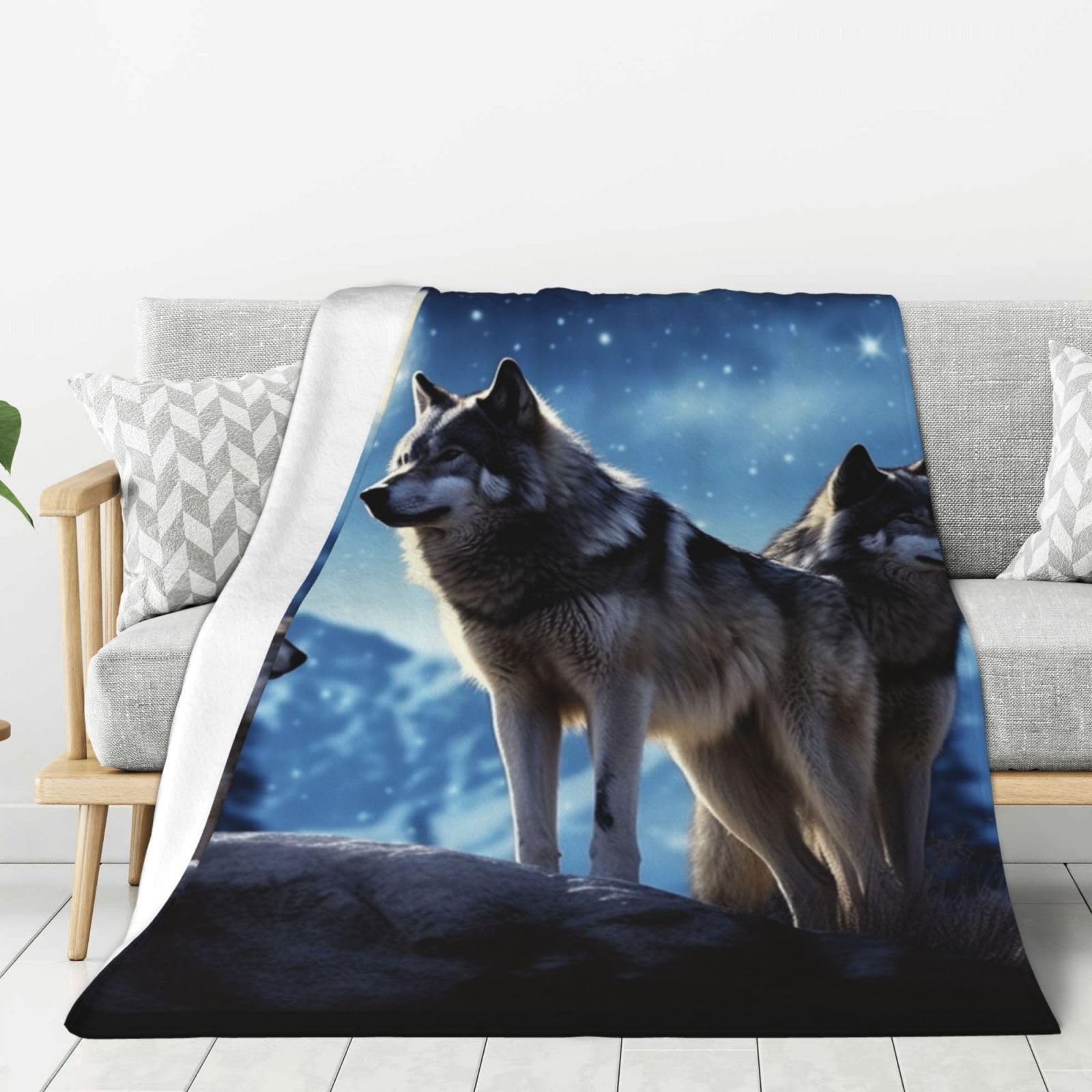 Couverture loup légère et lavable pour éliminer les frissons nocturnes