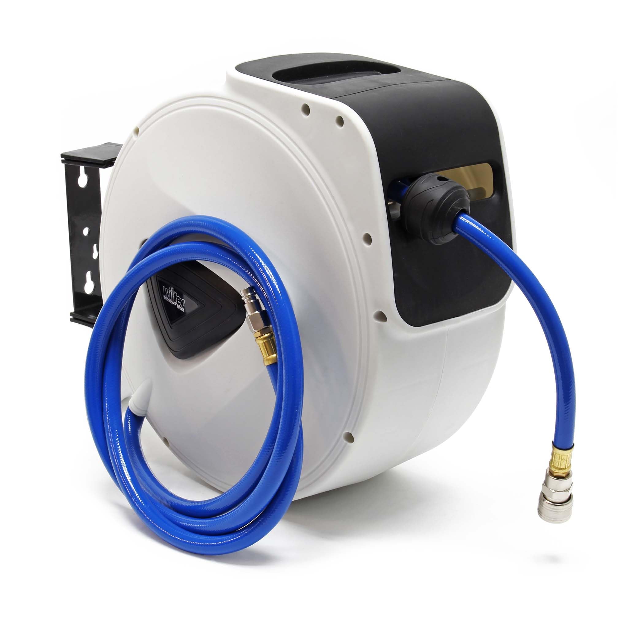 Automatic Hose Reel Compressed Air Pipe Tube 15m 20bar 180° Swing Wall Mount