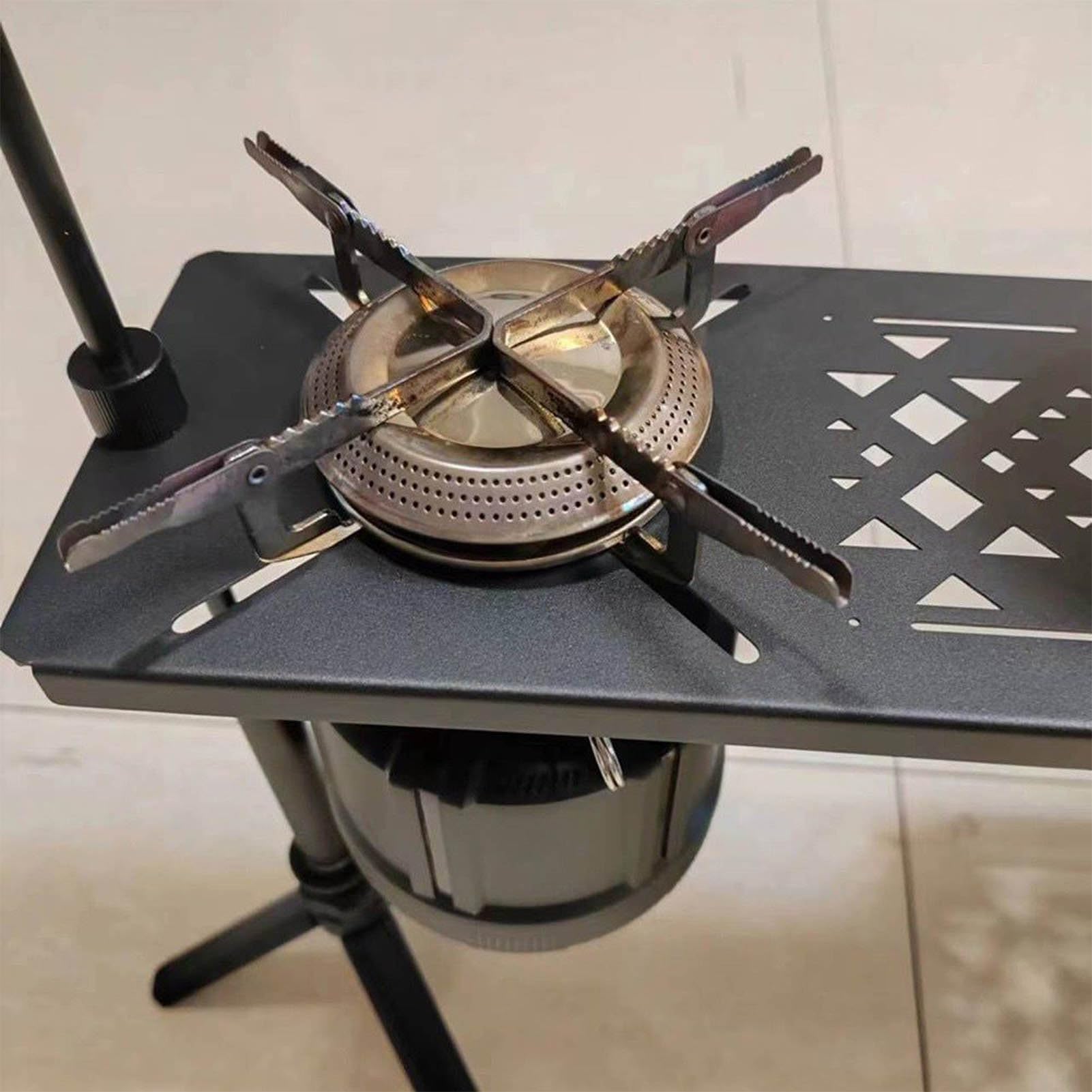 TOPINCN Estufa Multifuncional Tipo Araña para Camping, Tablero de Mesa