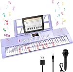 61 Clés Kid Piano clavier avec touches lumineuses Mode d'enseignement Dual Speaker