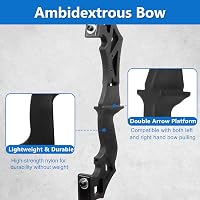 SERfawnCH 30 lbs Recurve Íj Nylon Nyéllel és Gyakorló Nyilakkal Céllövéshez 3