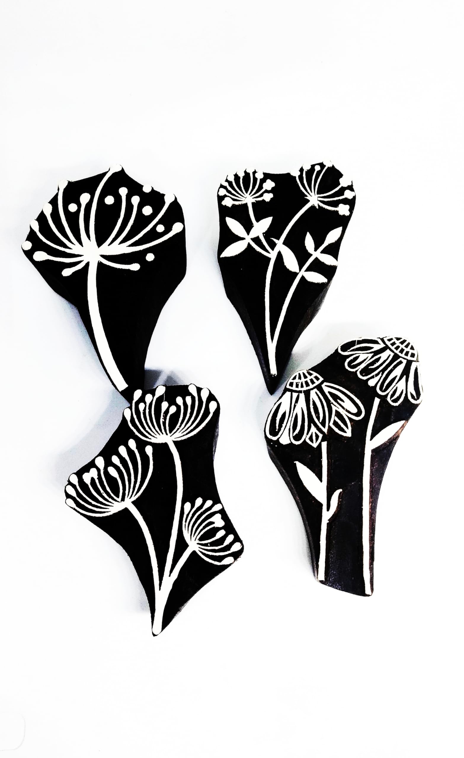 P.S.WOODEN BLOCKS STAMPS, Multi Designs Wooden Printing Block Stamp Set of 4 Piece (Size-8 * 5 Cm) Wooden Craft Printing Blocks (B08598JM67) Amazon Price History, Amazon Price Tracker