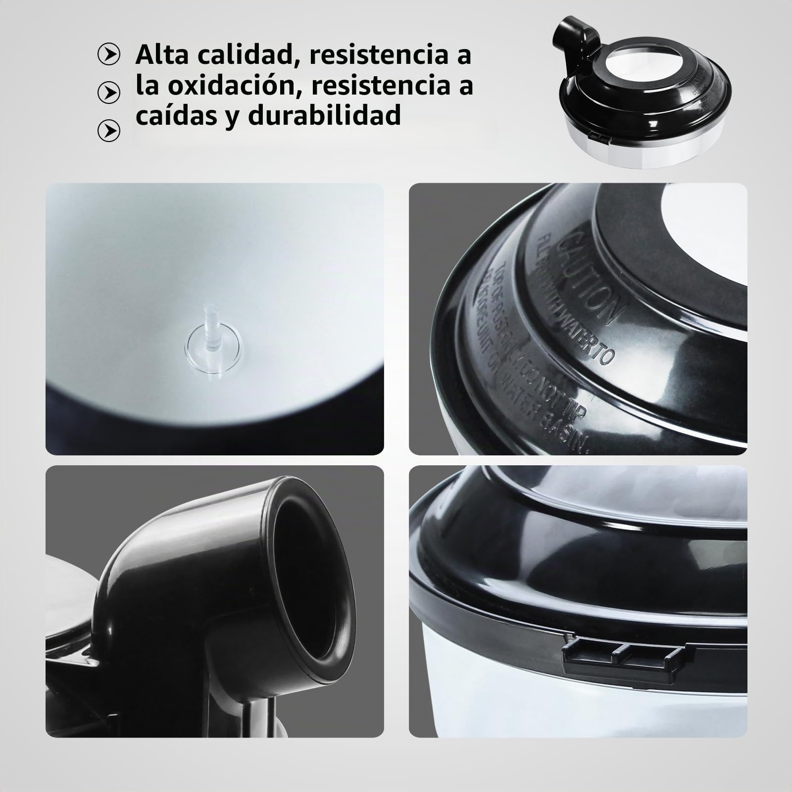 Bandeja de agua de 2 cuartos (lavabo) compatible con aspiradora Rainbow modelo D4C SE (edición especial), D4C, D3C y D3A, reemplaza los números de artículo R2809 (D4) y R1556 (D3)