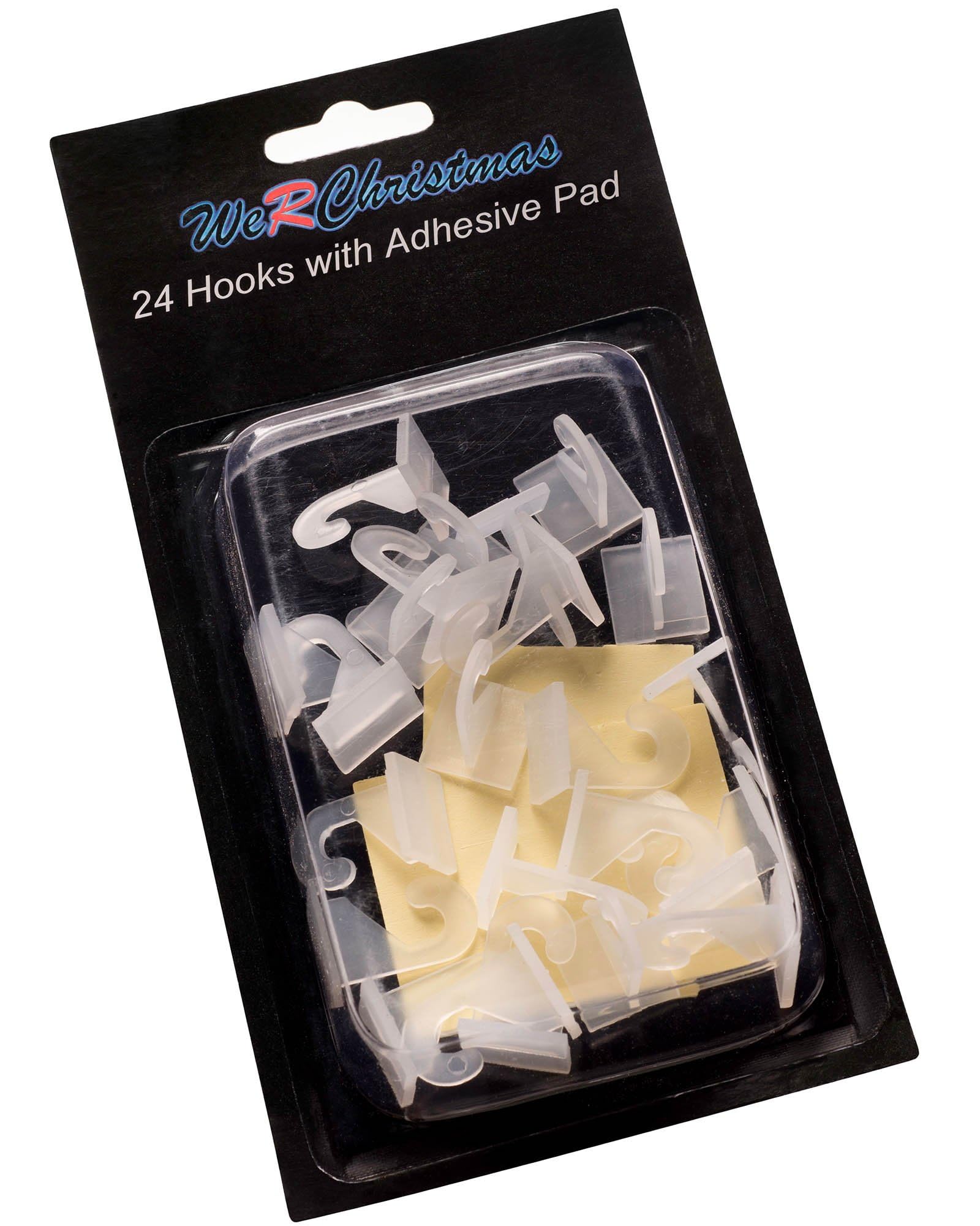 WeRChristmas Hooks, White, Pack of 24, 2 cm