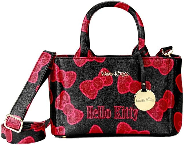 Amazon Co Jp Hellokitty キティちゃん バッグ ハローキティ ショルダーバッグ 2way ハンドバッグ 斜め掛けバッグ プリントトートバッグ 正規品 Hkght 004 ビッグリボン シューズ バッグ