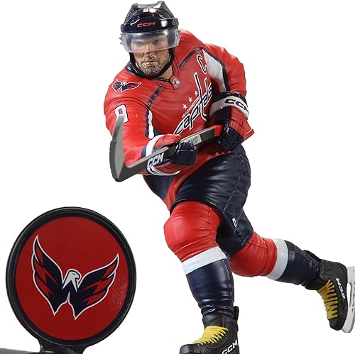 Miniatura 3 de McFarlane Toys - Alex Ovechkin (Washington Capitals) Figura posada de la NHL de 7 pulgadas, Picks deportivos de McFarlane