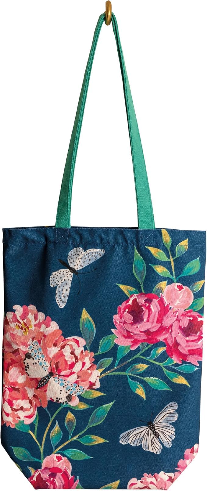 The Gifted Stationery Co. Ltd. Tote Bag – Large Reusable Shopping Bag with Inner Zip Pocket (Flutter)