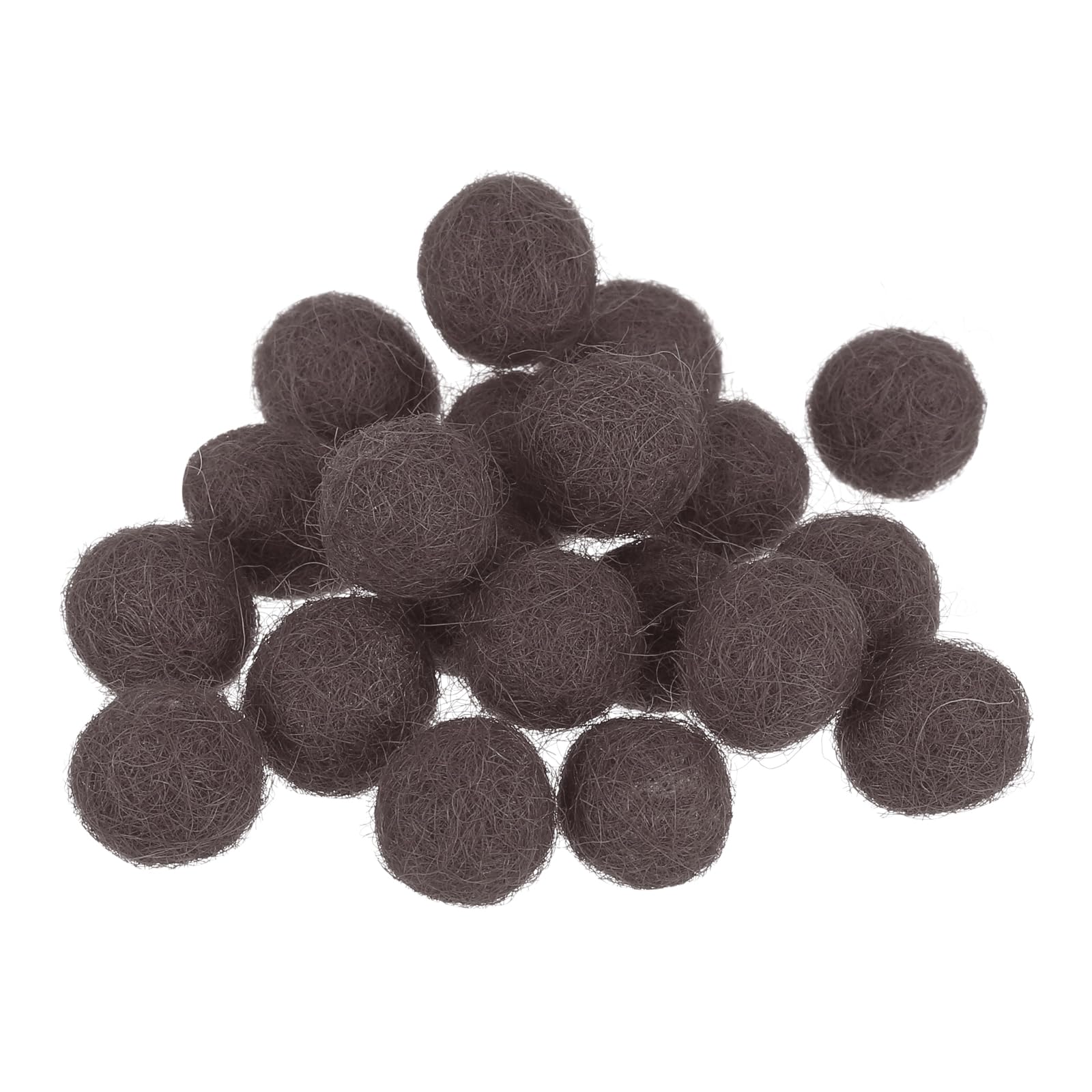 PATIKIL Wool Felt Balls Beads Wool Felting Pom 1cm 10mm Gray for Home Crafts Handcrafts Project DIY Pack of 20