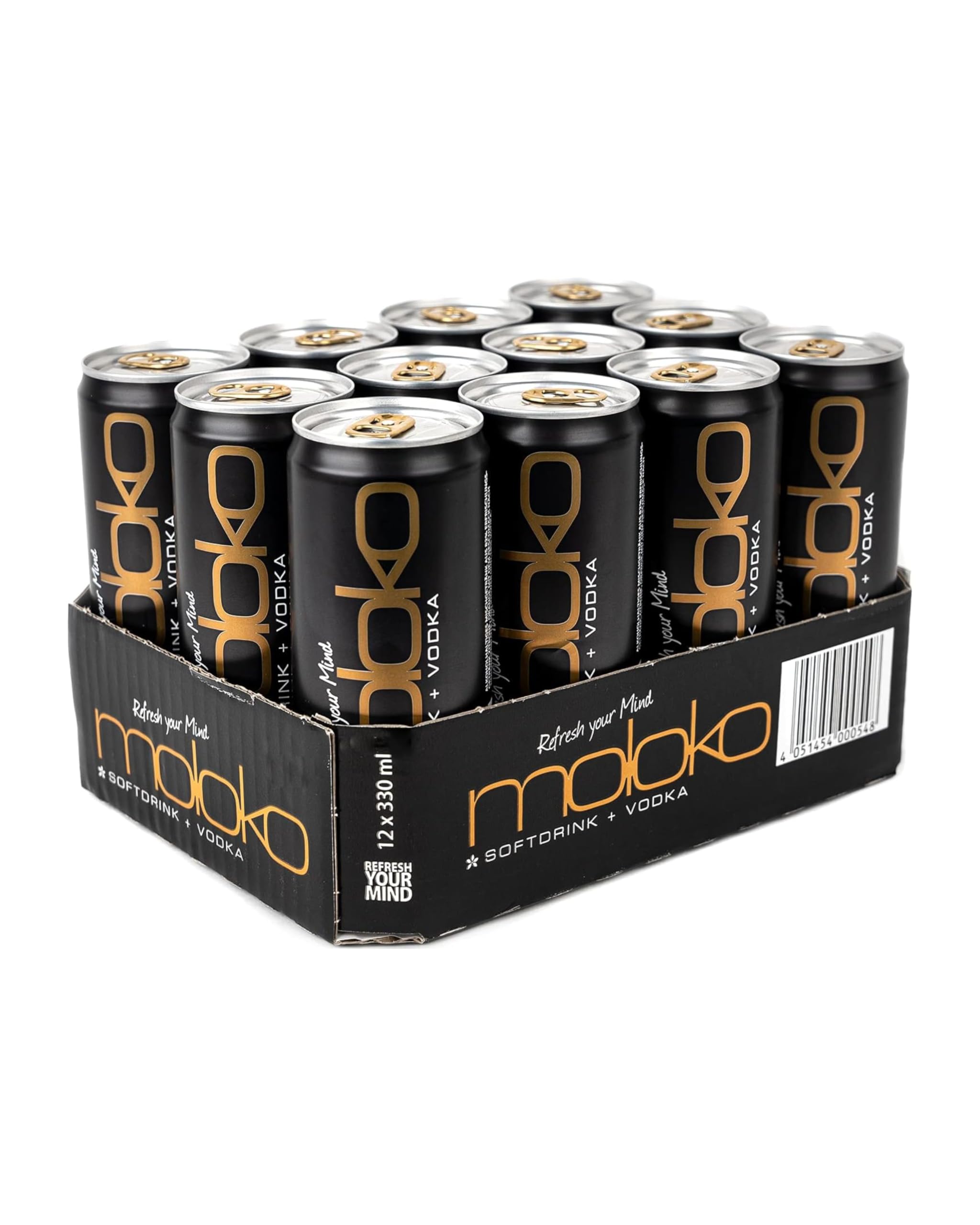 Moloko Vodka 10% DPG, 12er Pack, EINWEG, (12 x 330ml)