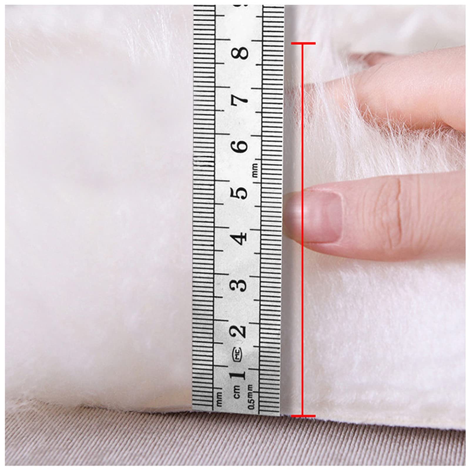 Tapis En Peau De Mouton Véritable 100% Laine - Blanc - Taille Irrégulière 50-100 Cm - Neuf