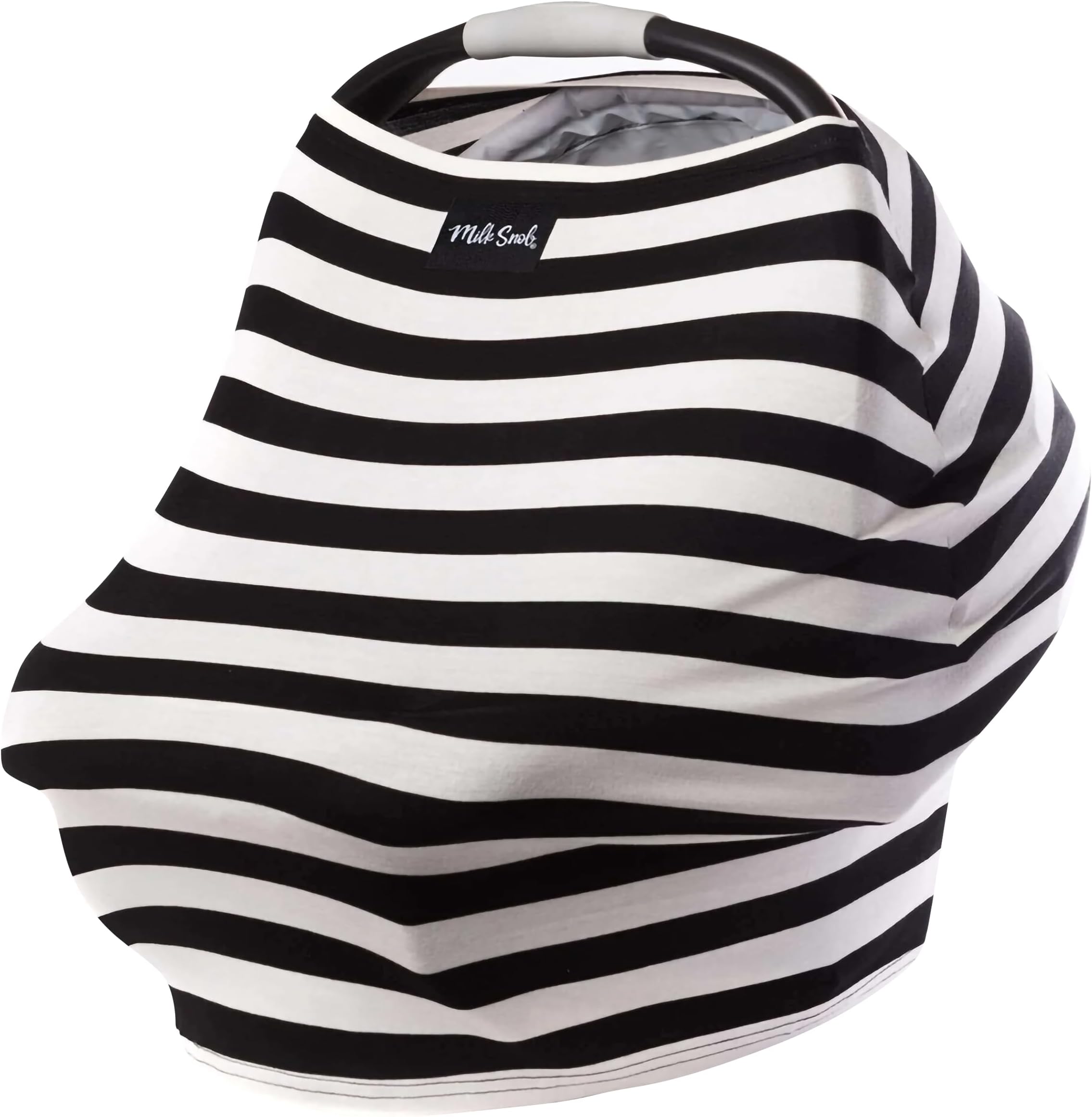 Milk Snob Cover B&W Signature Stripe | Premium Car Seat Canopie & Cover