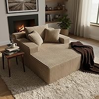 Vista 12 de Sytopia - Silla reposera con reposabrazos, sofá cama extragrande con 3 almohadas, cómodo sofá sin huesos, silla de lectura con cama para dormitorio