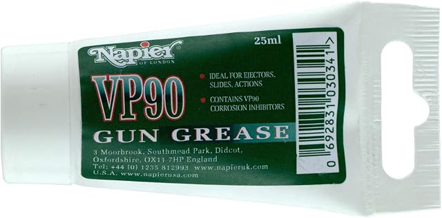Napier Gun Grease - 25ml Tube - Use to lubricate moving parts on your gun and the thread on chokes
