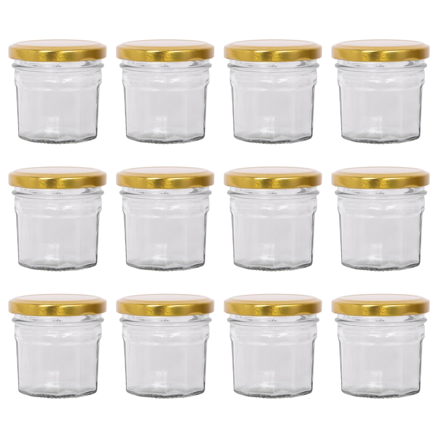 Argon Tableware Metal Jam Jar - 90ml - Gold