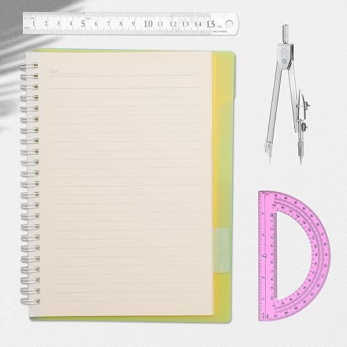 Miniatura 6 de Zonon Juego de transportador y brújula para estudiantes, juego de matemáticas de geometría para estudiantes, brújula para geometría y transportador