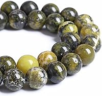 Vista 98 de 12MM 30 unidades de cuentas sueltas de jaspe obsidiana de copo de nieve marrón natural para hacer joyas, pulseras DIY