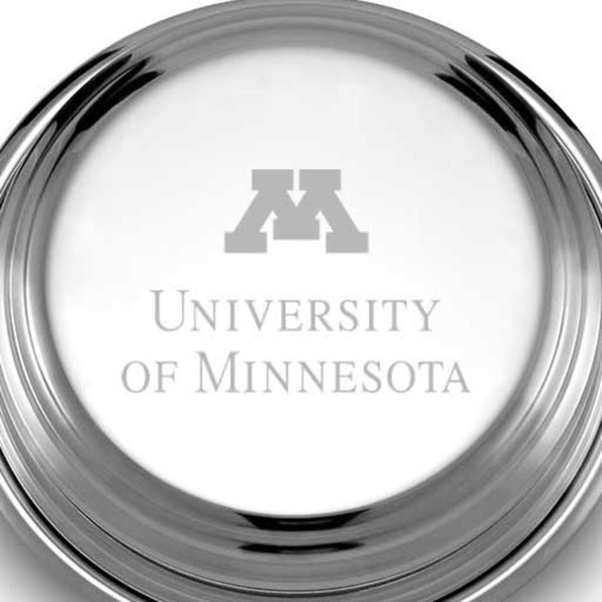 M. LA HART Minnesota Pewter Paperweight