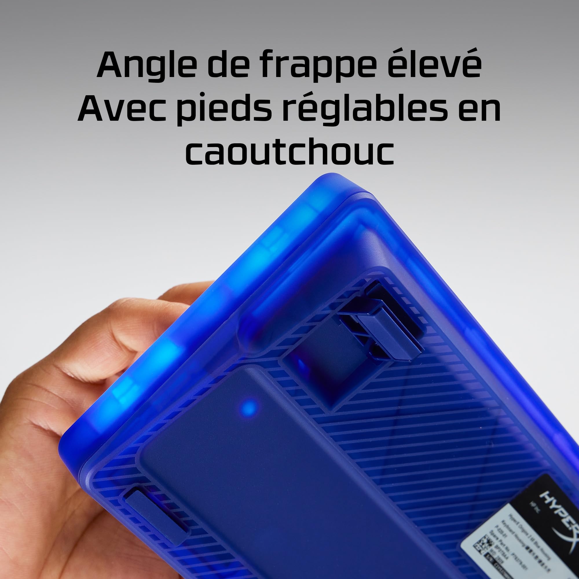 HyperX Origins 2 65, Clavier Gaming mécanique AZERTY FR, switches échangeables à Chaud, boîtier Personnalisable, Format Compact, Polling Rate 8000 Hz, RGB Personnalisable, PC/PS5/Xbox, Noir