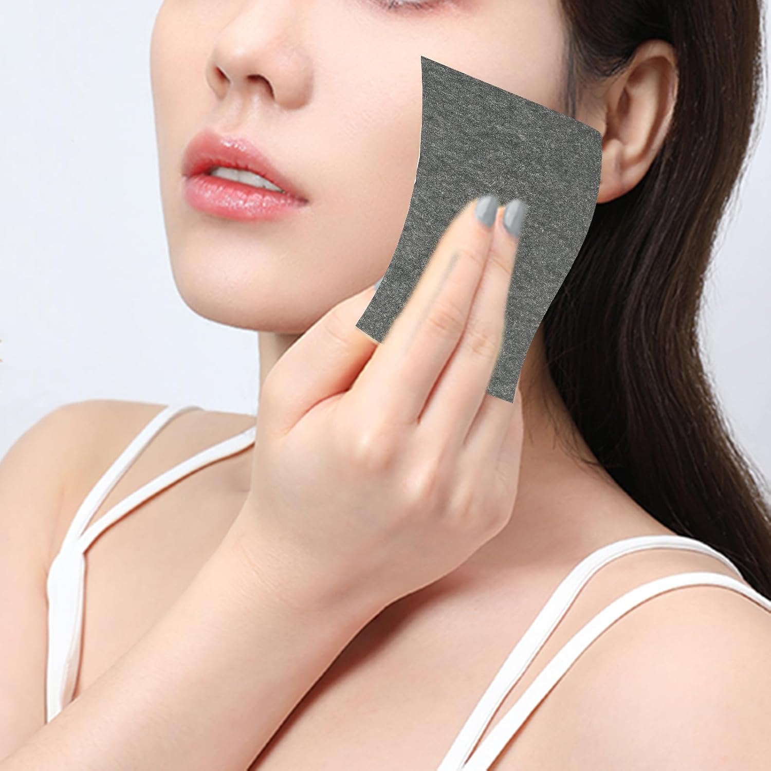 Facial Oil Absorbing Paper Blotting Tissue 200 Sheets X 2 Sets Charcoal Oil Blotter for Oily Skin Face Cleaning Paper Makeup Friendly Skin Care